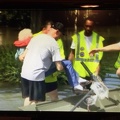 RESCUING FLOODED ELDERLY FROM ATTIC